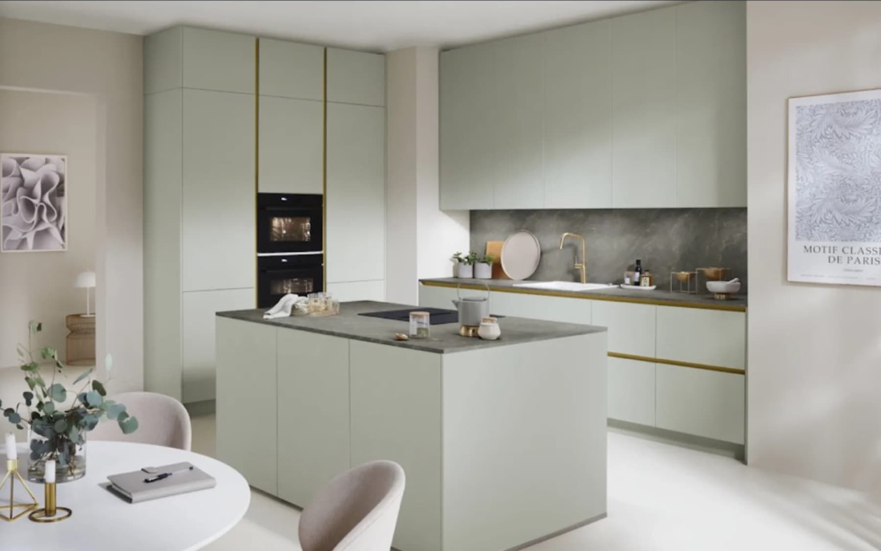Modern Handleless kitchen New York — VINT Homes